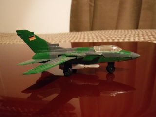 Vintage Die Cast " Tornado " Military Fighter Jet Toy Air Plane Loose German