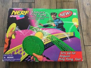 Nerf Sports 4 - Square Ping Pong Indoor Game 1996