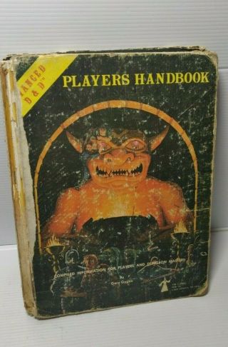 Advanced Dungeons & Dragons Players Handbook 1978 Tsr Hardcover