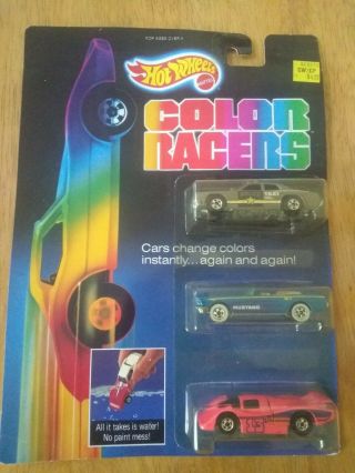 Hot Wheels 1987 Color Racers 3 Pack - In Package
