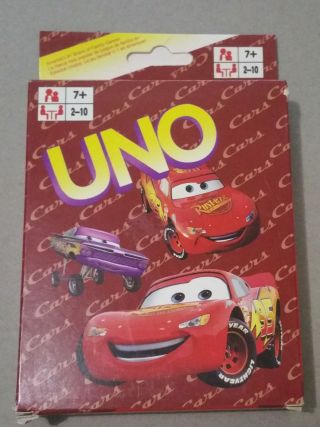 Uno Playing Cards Game Juego De Cartas - Cars - Familly Game
