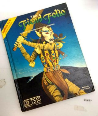 1981 Advanced Dungeons & Dragons - Fiend Folio - Early Print Hc Book - C6428