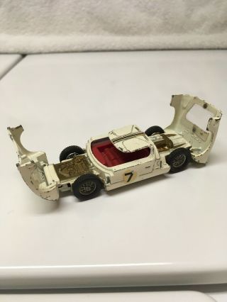 Dinky Toys Ford Gt Race Car " 7 " 215g 1966 White Made In England