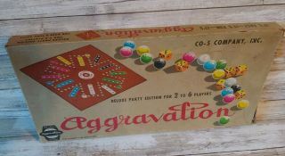 Vintage Aggravation Board Game Deluxe Party Edition 14 By Co - 5 Black Logo