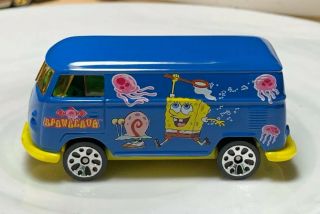 Matchbox Vw Delivery Van Volkswagen Bus Blue 1/64 Diecast Loose Sponge Bob