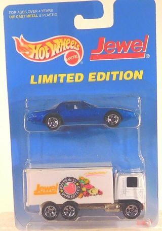 1996 Hot Wheels Jewel Exclusive 2 - Pack Hi - Way Hauler & Pontiac Firebird