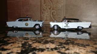 Road Champs 1:43 Die Cast Police Cars York State - North Carolina Highway.