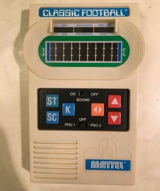 Electronic Football Classic Handheld Based On Vintage Mattel Video Game - Rare