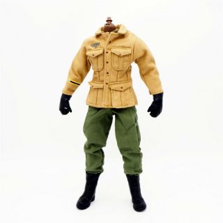 1/6 Scale Uniforms Coveralls Suit Airborne Jacket Set Wwii B005 Action Figure
