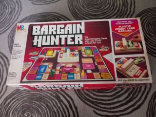 Vtg 1981 Bargain Hunter Shopping Board Game Milton Bradley Mb 100 Complete