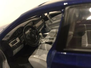 BMW M5 BLUE 1/18 DIECAST MODEL CAR BY MAISTO 31144 BLACK RIMS ALL OPENING DOORS 5