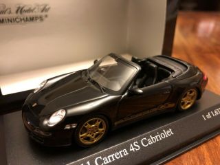 1/43 Minichamps Porsche 911 Carrera 4s Cabriolet - 2006 - Black