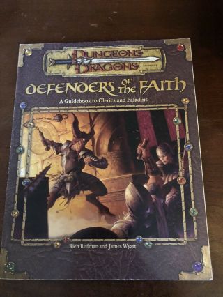 Defenders Of The Faith 3.  0 3e 3.  5 Players Guidebook D&d Dungeons Dragons Rpg