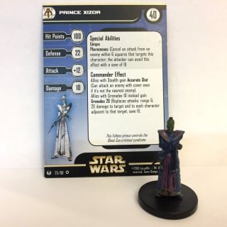 Star Wars Universe 25 Prince Xizor (vr) Miniature
