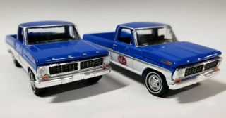 2 - 1967 - 70 Ford F150 Short Bed Trucks 1:64 Scale 4x4 F100 4wd F350 150 Tires Stp
