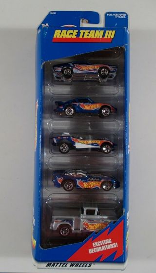 Hot Wheels 1/64 Race Team Iii 5 Car Gift Pack