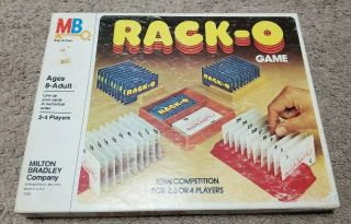 Rack - O Card Game 1978 By Milton Bradley 4765 Made In Usa