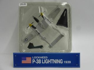 Del Prado Lockheed P38 Lightning 1/115 Scale War Aircraft Diecast Display 49
