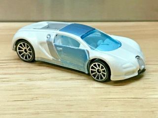 Hot Wheels Bugatti Veyron,  2007 Mystery Cars 14,  Loose White Variation