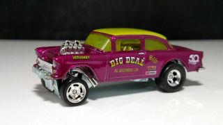 Hot Wheels Chevy Gasser " Big Deal " El Segundo California Hot Pink Real Riders