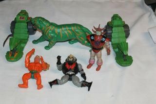 Vintage He - Man/masters Of The Universe Road Rippers/battle Cat/assorted Figures