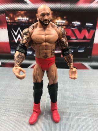 Wwe " The Animal " Batista Basic Series Wrestling Action Figure Wwf Red