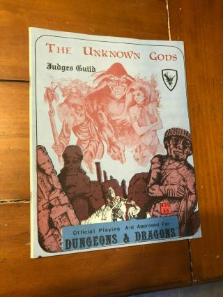 The Unknown Gods Fantasy Supplement For D&d Rpg Judges Guild Dungeons & Dragons