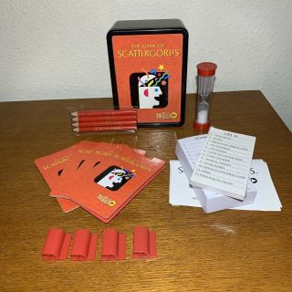 The Game Of Scattergories To Go Parker Brothers Travel Game