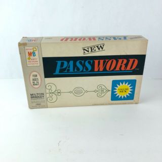 Password Game Milton Bradley Tv Show Family Game Vintage 1962 Volume Six 6