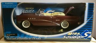 1955 Buick Century Custom Convertible By Mira Solido,  1:18 Scale,  Maroon,