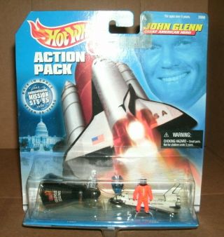 1/64 Scale 1998 Hot Wheels Action Pack Hero John Glenn Back In Space - Hw 20868