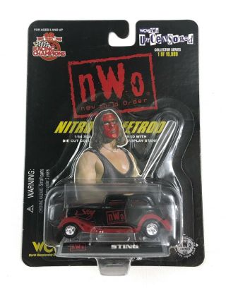 Racing Champions Wcw World Order Sting 1:64 Scale Diecast Uncensored Wwe