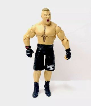 Brock Lesnar Mattel 2012 Wwe Wrestling Figure Black Trunks Ufc Mma The Beast
