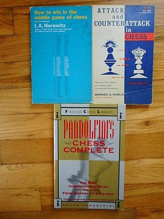 Three Vintage Books/strategies In The Game Of " Chess "