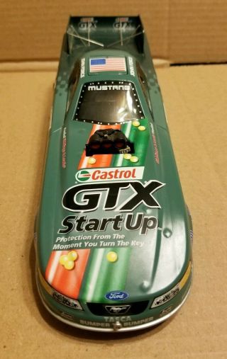 2004 JOHN FORCE 3 LE FORD MUSTANG FUNNY CAR DIECAST 1:24 CASTROL GTX START UP 5