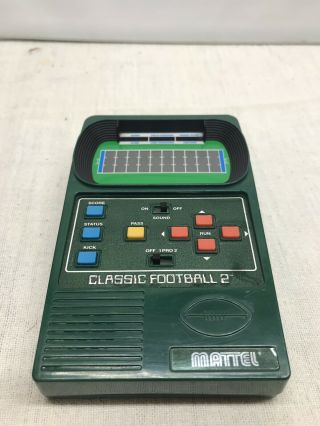 Mattel Classic Football 2 Handheld Electronic Game 2002