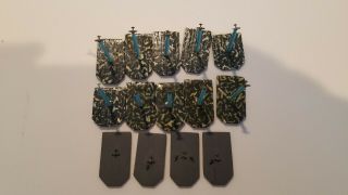 GHQ Micronauts WW2 German FW - 190 Fighters 14 Miniatures 1/2400 Scale Painted tbj 2