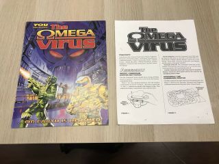 The Omega Virus Board Game Milton Bradley Instruction Sheets