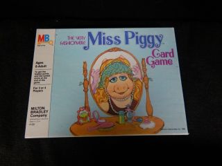 Vintage 1980 Milton Bradley Miss Piggy Card Game 4122 Jim Henson 