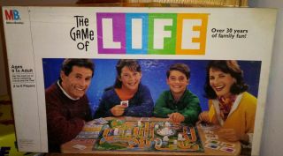 Vintage 1991 The Game Of Life Boardgame Milton Bradley 100 Complete Game