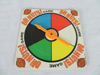 1969 Oh Nuts Game Replacement Game Spinner Ideal