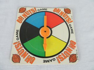 1969 Oh Nuts Game Replacement Game Spinner Ideal 2