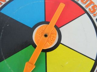 1969 Oh Nuts Game Replacement Game Spinner Ideal 5