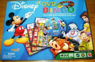 2005 Disney Dvd Bingo Family Mattel Game Screen Life - 100 Complete &