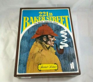 Vintage 221 B Baker Street The Master Detective Board Game - 1977