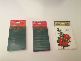 Hallmark Vintage Christmas Tallie Cards For Bridge Table Tallies 32