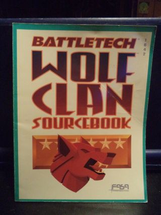 Battletech - Wolf Clan Sourcebook (fasa,  1991) Soft Cover Book 1642