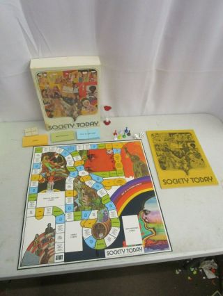 Vintage 1971 Society Today (the Game Of Social Change) Psychology Game