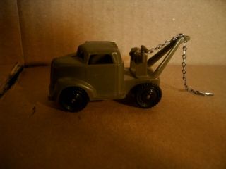 Vintage Toy Army Tow Truck Pyro Plastics