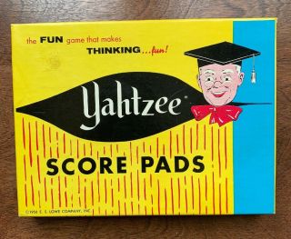 Vintage 1956 Yahtzee Score Pads (4 Pads)
